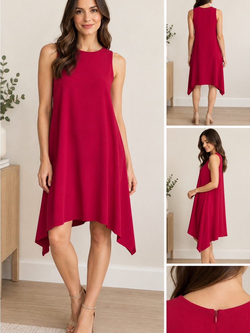 Massimo Dutti beautiful fuschia dress